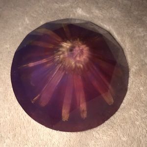 Custom epoxy resin diamond 💎 with flower inside